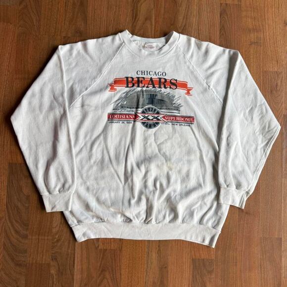 Vintage VTG 80’s Chicago Bears Crewneck Sweatshirt - Picture 1 of 7